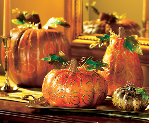 Gold Swirl Pumpkins