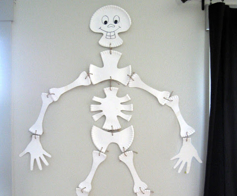 Paper Plate Skeleton