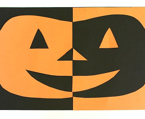 Pumpkin Cut Out (Positive and Negative Space)