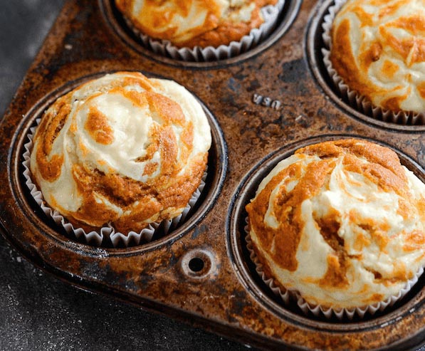 Pumpkin Cream Cheese Muffins