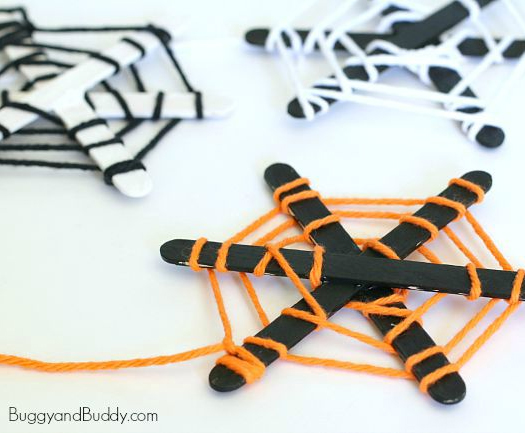 Spider Web Craft Sticks