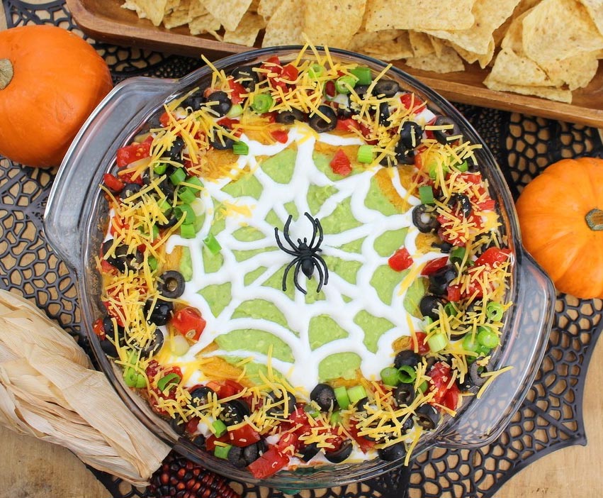 Spider Web Taco Dip