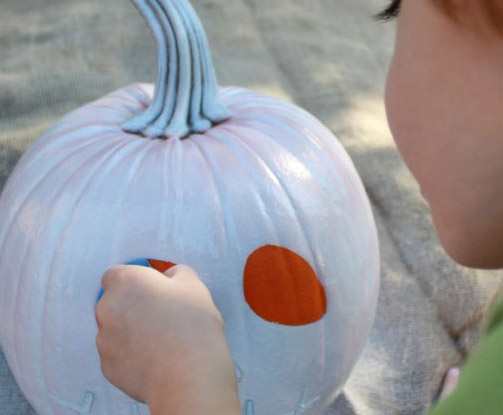 Spray Paint Pumpkins