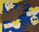 Bald Eagle Hand and Footprint Craft