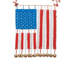 American Flag Foam Windchime