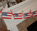 Popsicle Stick Flag Garland