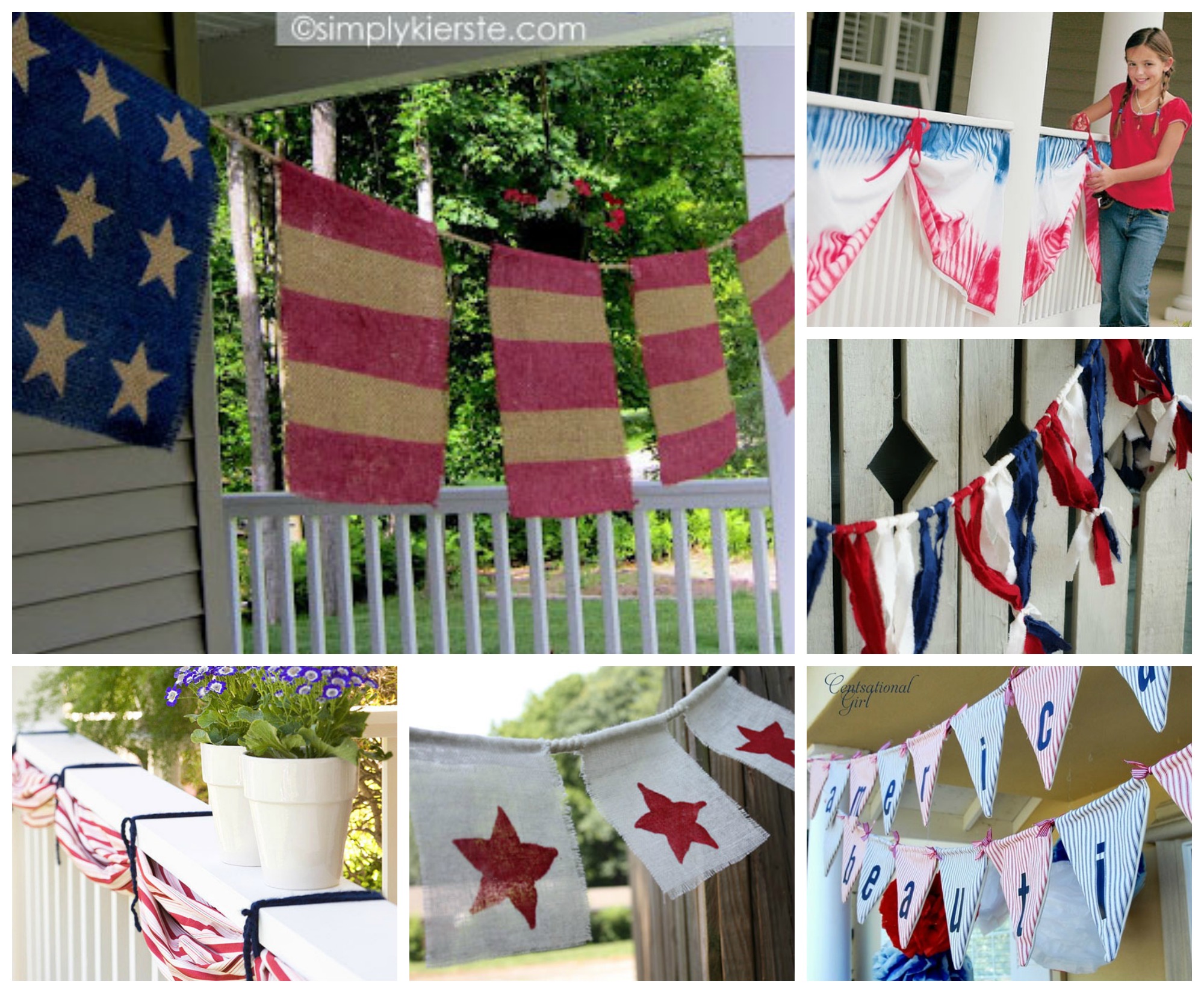 July 4th DIY Garland Decorating