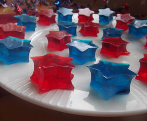 July 4th Jello Jigglers