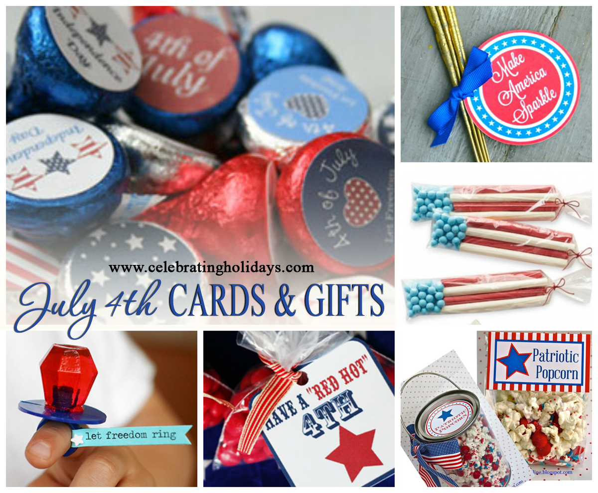 July 4th Card, Gift, and Favor Ideas