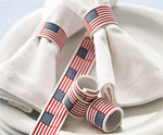 DIY Flag Napkin Ring for July 4th