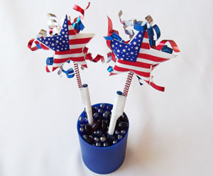 Patriotic Pencils for July 4th