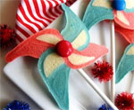 Pinwheel Pancakes for July 4th