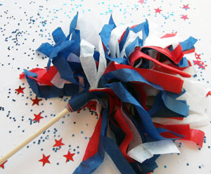 Patriotic Pom Pom for July 4th