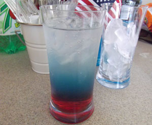 Patriotic Soda for July 4th