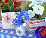 DIY Washi Tape Vases for July 4th