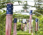 Oatmeal Container Patriotic Windsock