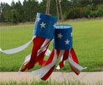 Tin Can Patriotic Windsock