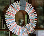Clothespin Wreath 2 for July 4th