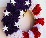 Felt Wreath for July 4th