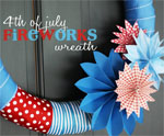 DIY Fireworks Wreath for July 4th