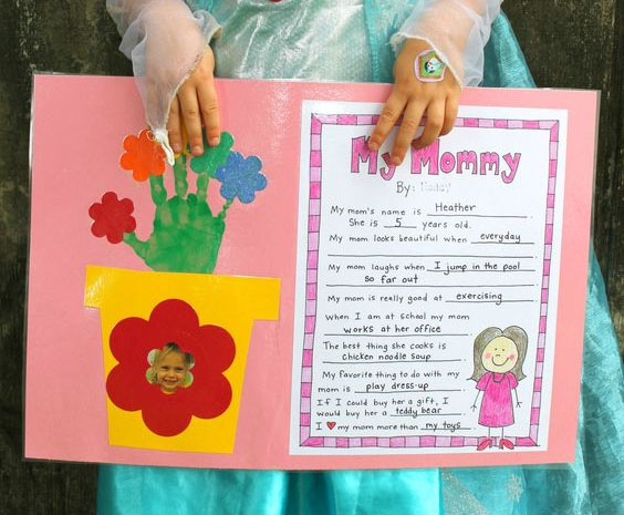 mothers day card ideas for 2 year olds