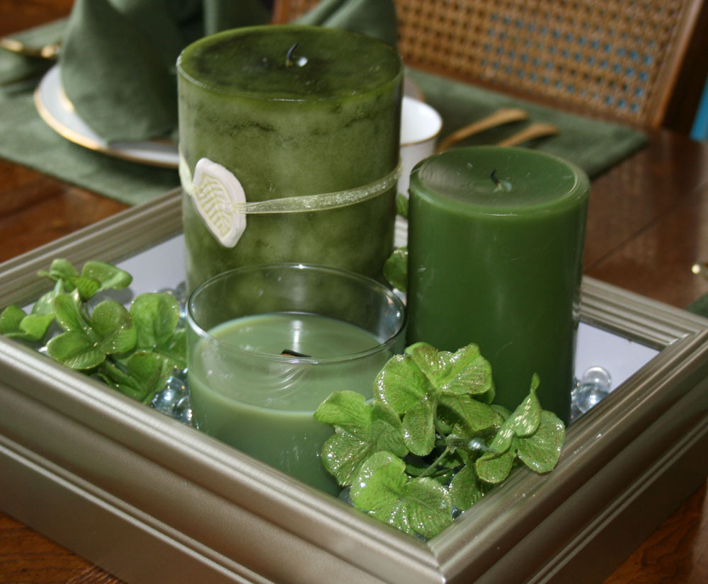 St. Patricks' Day Box Frame Centerpiece