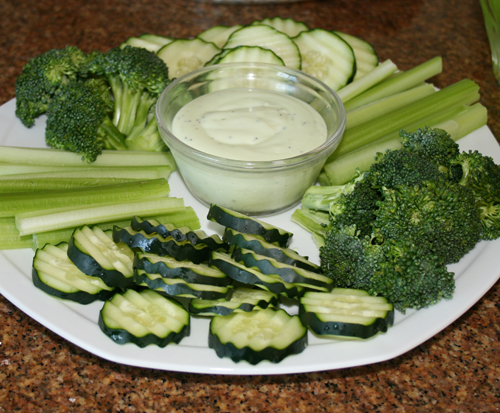 Green Goddess Veggie Platter