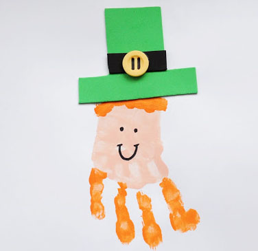 Handprint Leprechauns