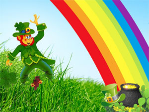 Leprechaun with Pot of Gold