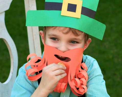 Leprechaun Hat & Beard Costume