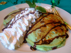 Mint Chip Pancakes