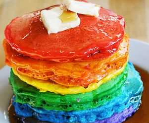 Rainbow Pancakes