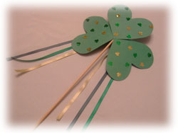 http crafty morning shamrock wand craft patricks day