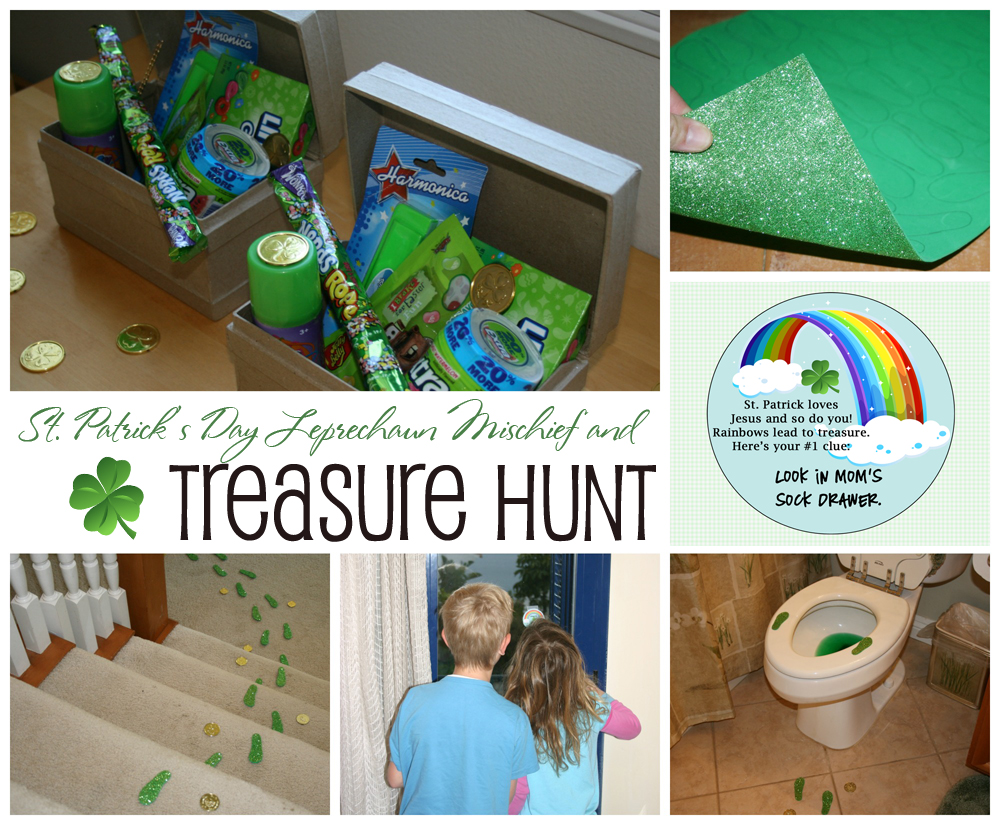 Saint Patrick's Day Treasure Hunt and Leprechaun Mischief