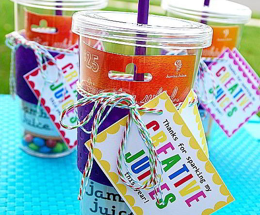 Smoothie Shop Gift Card for Teacher Appreciation