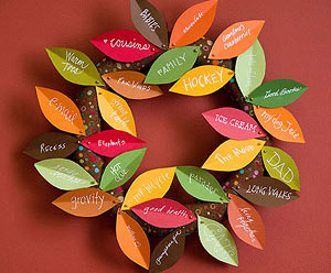 Wreath of Thanks for Thanksgiving Wreath of Thanks for Thanksgiving