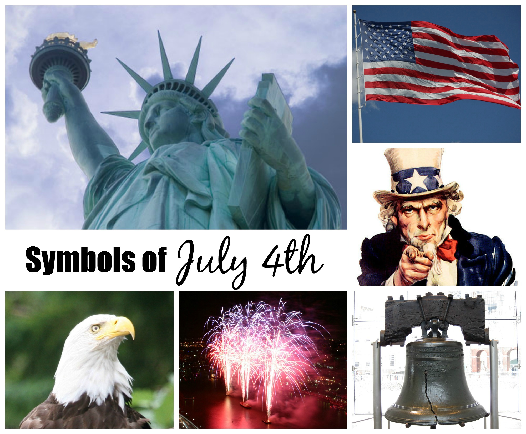 July 4th And Patriotic Symbols Celebrating Holidays