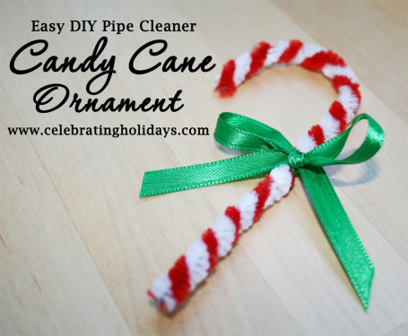 pipe cleaner candy canes with beads